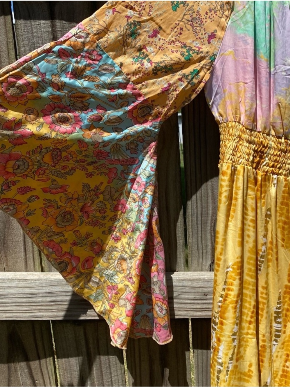 Earthbound Floral Multicolor Maxi Dress large - Picture 2 of 8